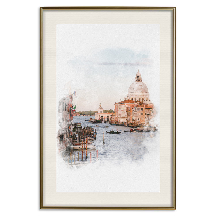 Poster Watercolor Venice - city architecture amidst water in watercolor style 131788 additionalImage 20