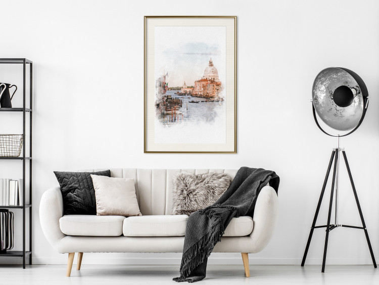 Poster Watercolor Venice - city architecture amidst water in watercolor style 131788 additionalImage 22