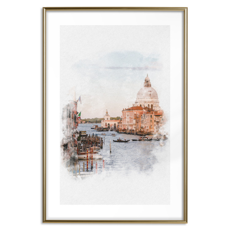 Poster Watercolor Venice - city architecture amidst water in watercolor style 131788 additionalImage 14