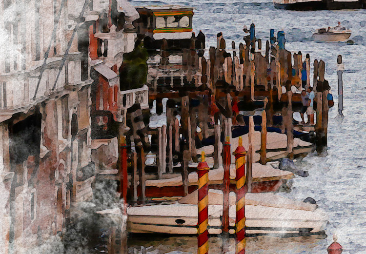 Poster Watercolor Venice - city architecture amidst water in watercolor style 131788 additionalImage 12