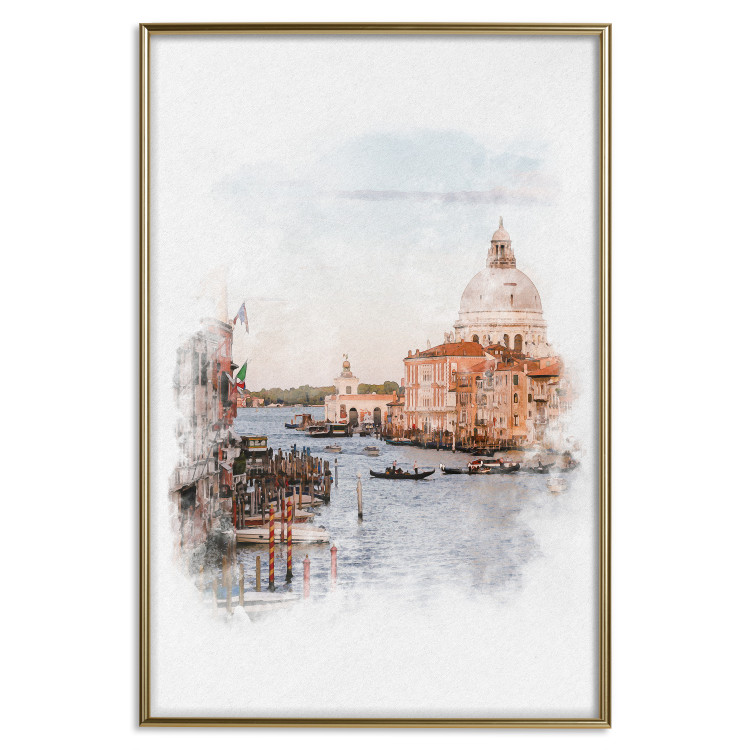 Poster Watercolor Venice - city architecture amidst water in watercolor style 131788 additionalImage 21