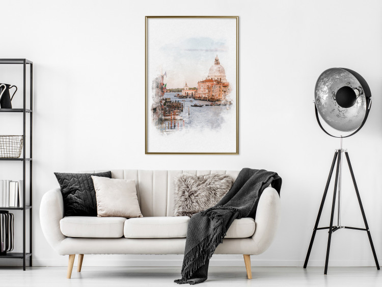 Poster Watercolor Venice - city architecture amidst water in watercolor style 131788 additionalImage 5