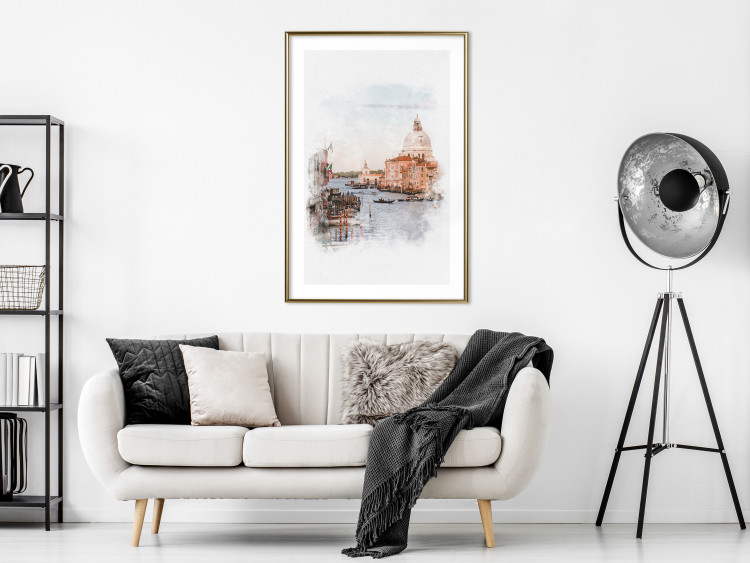 Poster Watercolor Venice - city architecture amidst water in watercolor style 131788 additionalImage 13
