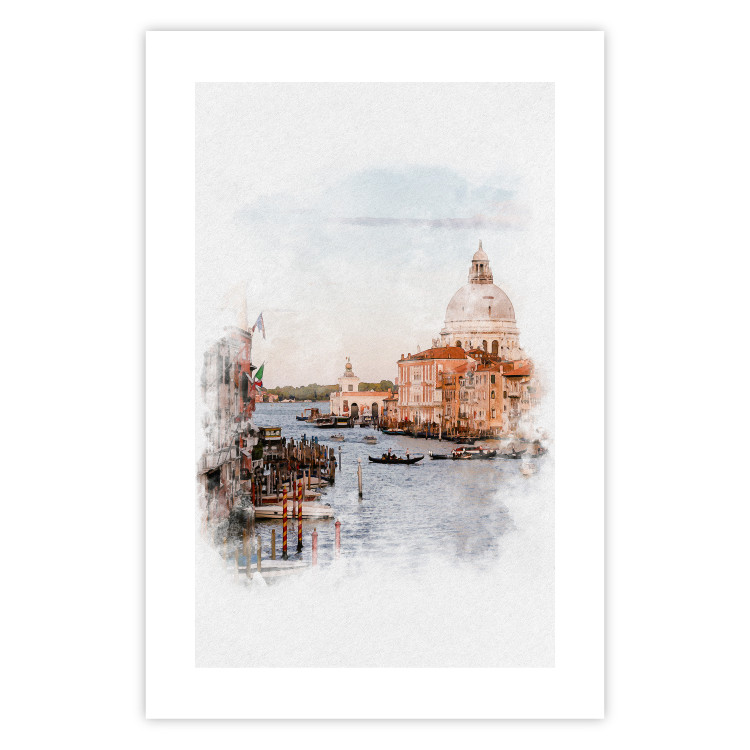 Poster Watercolor Venice - city architecture amidst water in watercolor style 131788 additionalImage 19