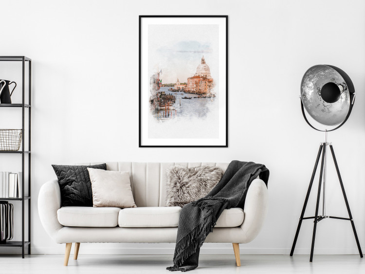 Poster Watercolor Venice - city architecture amidst water in watercolor style 131788 additionalImage 23