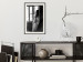 Wall Poster Traveling Memory - black and white landscape of a woman against a window backdrop 132288 additionalThumb 24
