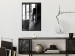 Wall Poster Traveling Memory - black and white landscape of a woman against a window backdrop 132288 additionalThumb 6