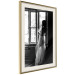 Wall Poster Traveling Memory - black and white landscape of a woman against a window backdrop 132288 additionalThumb 3