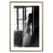 Wall Poster Traveling Memory - black and white landscape of a woman against a window backdrop 132288 additionalThumb 16
