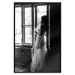 Wall Poster Traveling Memory - black and white landscape of a woman against a window backdrop 132288 additionalThumb 18
