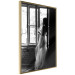 Wall Poster Traveling Memory - black and white landscape of a woman against a window backdrop 132288 additionalThumb 12