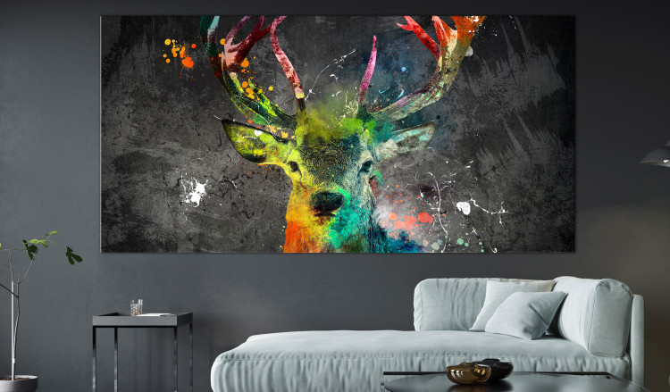 Large canvas print Rainbow Deer II [Large Format] 132388 additionalImage 6
