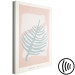 Canvas Pastel plant - Abstract plant on a pastel background with an inscription in English 134988 additionalThumb 6