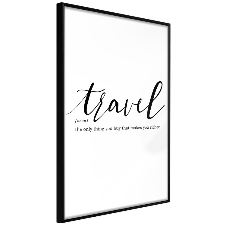 Wall Poster Wealth of Travel - black English text on a white background 135788 additionalImage 24