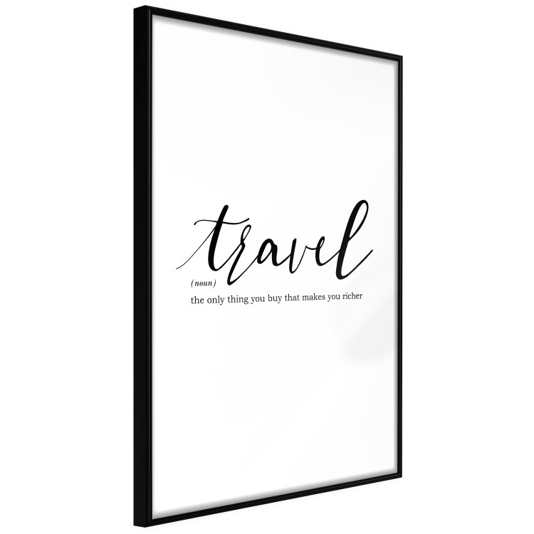 Wall Poster Wealth of Travel - black English text on a white background 135788 additionalImage 20