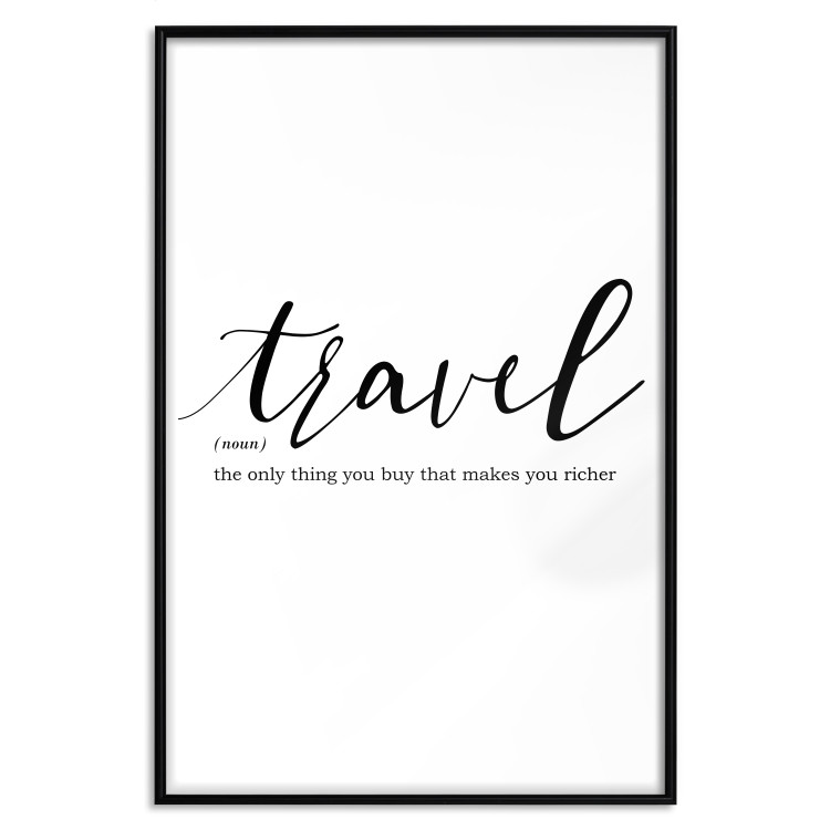 Wall Poster Wealth of Travel - black English text on a white background 135788 additionalImage 11