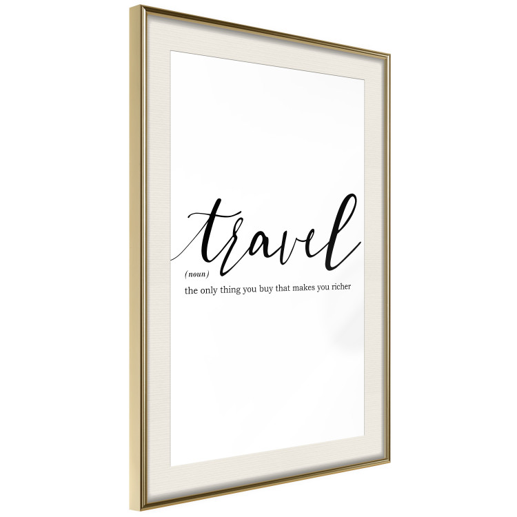 Wall Poster Wealth of Travel - black English text on a white background 135788 additionalImage 4