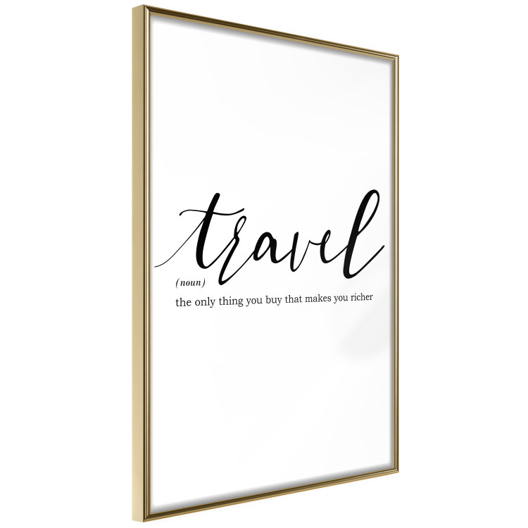 Wall Poster Wealth of Travel - black English text on a white background 135788 additionalImage 25
