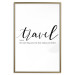 Wall Poster Wealth of Travel - black English text on a white background 135788 additionalThumb 12
