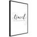 Wall Poster Wealth of Travel - black English text on a white background 135788 additionalThumb 27