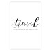 Wall Poster Wealth of Travel - black English text on a white background 135788