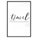 Wall Poster Wealth of Travel - black English text on a white background 135788 additionalThumb 16