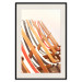 Poster Sunny Bathing - summer composition with colorful beach loungers 135888 additionalThumb 19