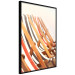 Poster Sunny Bathing - summer composition with colorful beach loungers 135888 additionalThumb 3