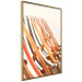 Poster Sunny Bathing - summer composition with colorful beach loungers 135888 additionalThumb 10