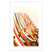 Poster Sunny Bathing - summer composition with colorful beach loungers 135888 additionalThumb 20