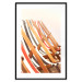 Poster Sunny Bathing - summer composition with colorful beach loungers 135888 additionalThumb 15