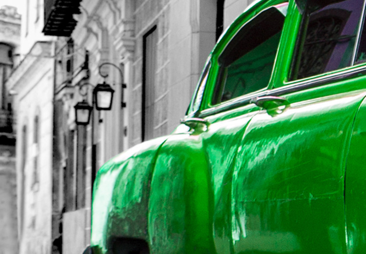 Large canvas print Cuban Classic Car (Green) II [Large Format] 137588 additionalImage 5