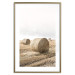 Wall Poster Haystack - rural landscape overlooking brown fields during harvest 137688 additionalThumb 13