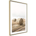 Wall Poster Haystack - rural landscape overlooking brown fields during harvest 137688 additionalThumb 5