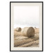 Wall Poster Haystack - rural landscape overlooking brown fields during harvest 137688 additionalThumb 17