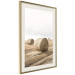 Wall Poster Haystack - rural landscape overlooking brown fields during harvest 137688 additionalThumb 9