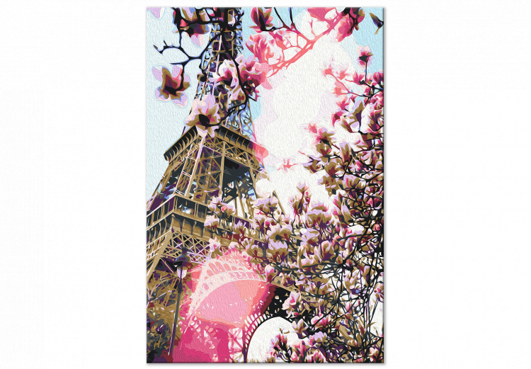 Paint by number Eiffel Tower and Magnolia Tree 138488 additionalImage 4