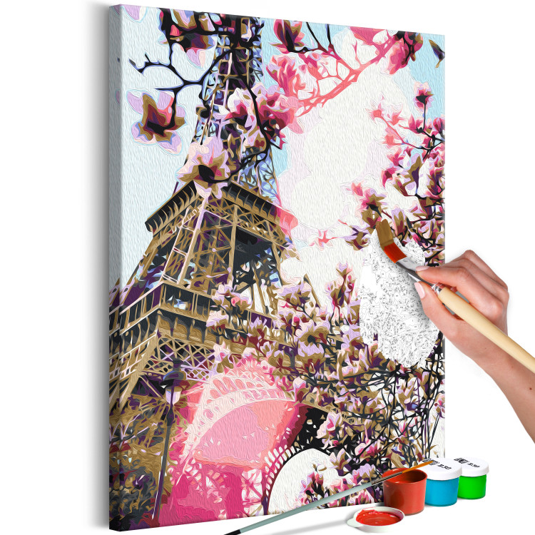 Paint by number Eiffel Tower and Magnolia Tree 138488 additionalImage 6