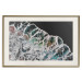 Poster Water Abstraction - Foaming Color Wave on a Black Shore Background 145188 additionalThumb 27