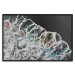 Poster Water Abstraction - Foaming Color Wave on a Black Shore Background 145188 additionalThumb 23