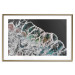 Poster Water Abstraction - Foaming Color Wave on a Black Shore Background 145188 additionalThumb 25