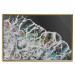 Poster Water Abstraction - Foaming Color Wave on a Black Shore Background 145188 additionalThumb 22