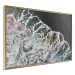 Poster Water Abstraction - Foaming Color Wave on a Black Shore Background 145188 additionalThumb 4