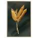 Poster Golden Vegetation - Bouquet of Leaves on a Dark Green Background 145488 additionalThumb 21