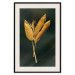 Poster Golden Vegetation - Bouquet of Leaves on a Dark Green Background 145488 additionalThumb 26