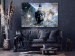 Canvas Print Enlightened Buddha - Statue in a Blue Tone with a Mandala 146488 additionalThumb 3