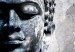Canvas Print Enlightened Buddha - Statue in a Blue Tone with a Mandala 146488 additionalThumb 4
