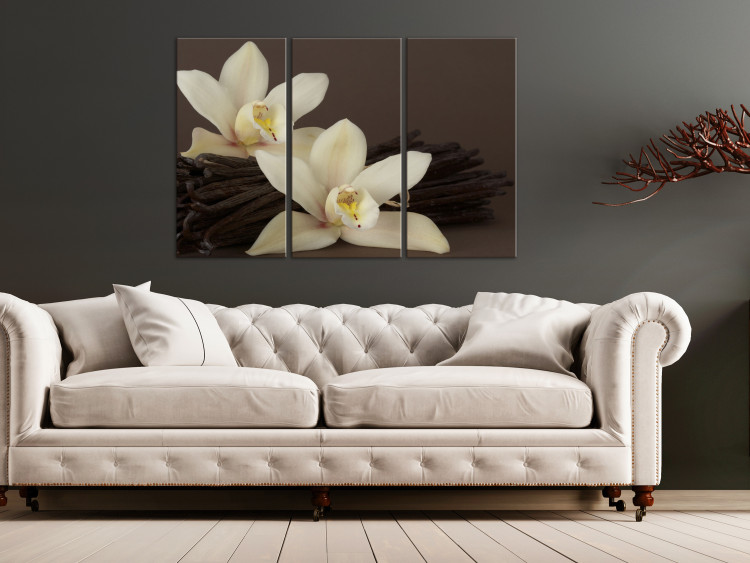 Canvas Print Orchid With Vanilla (3 Parts) 150088 additionalImage 3