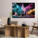 Large canvas print Rock Concert - Exploding Instruments on Stage in Colored Dust [Large Format] 150888 additionalThumb 5