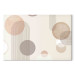 Canvas Art Print Fountain - Subtle Beige Abstraction With Brown Circles 151188 additionalThumb 7